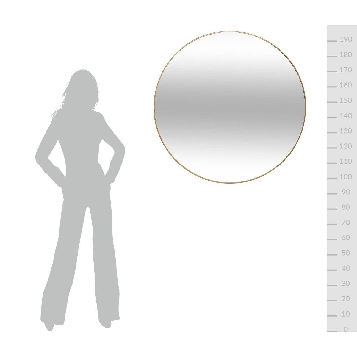 Duże, okrągłe lustro ALICE, Ø 100 cm