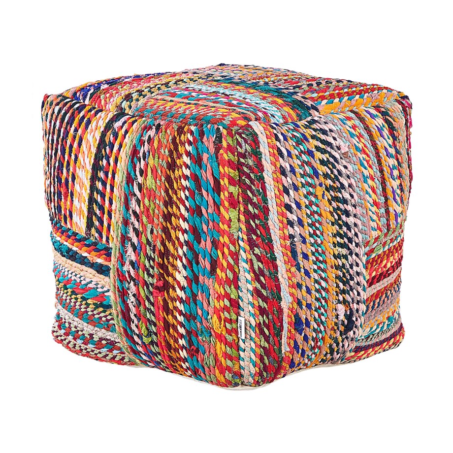 Puf MEKHTAR Bawełna Kolorowy 40 cm