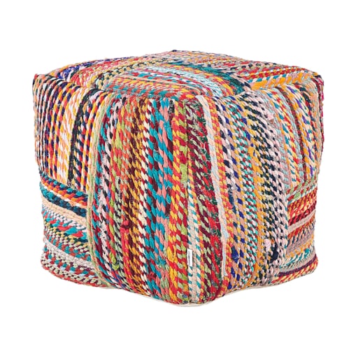 Puf MEKHTAR Bawełna Kolorowy 40 cm
