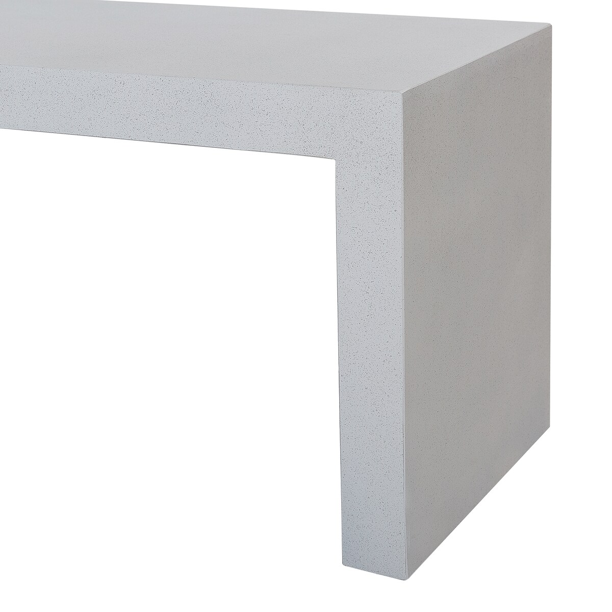 Ławka ogrodowa TARANTO 150 cm Beton Biały