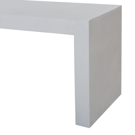 Ławka ogrodowa TARANTO 150 cm Beton Biały