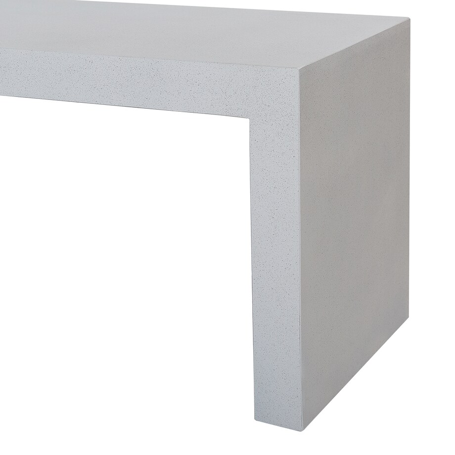 Ławka ogrodowa TARANTO 150 cm Beton Biały