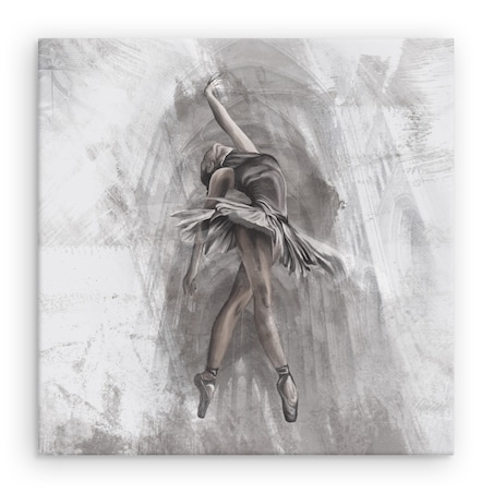 Obraz Abstrakcyjna baletnica na betonie 60x60cm