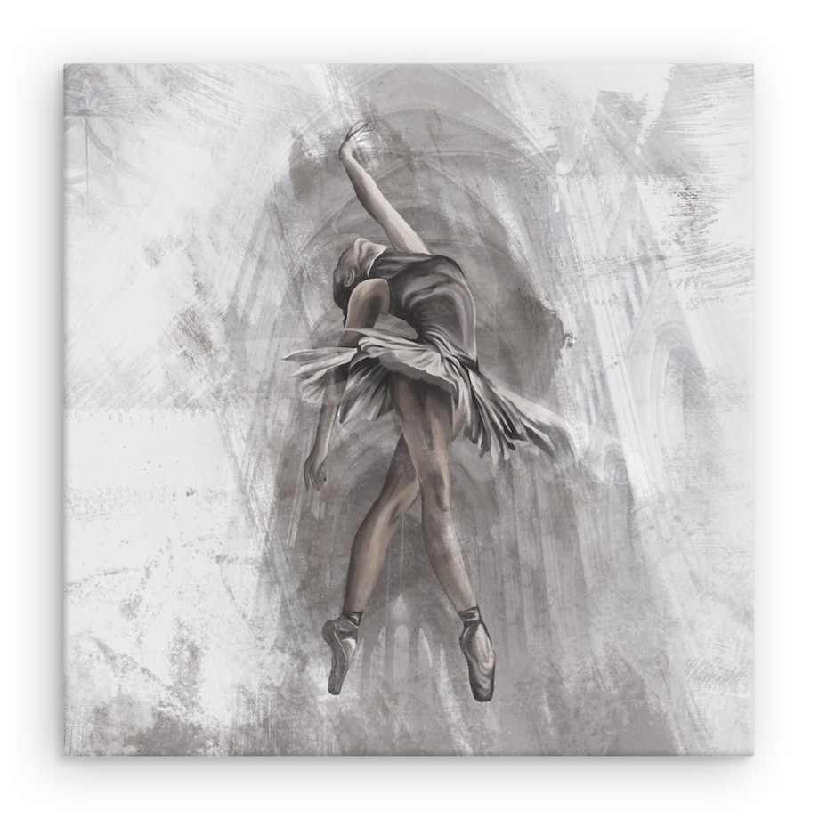 Obraz Abstrakcyjna baletnica na betonie 60x60cm