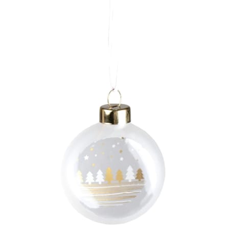 4 szklane bombki, 5 cm