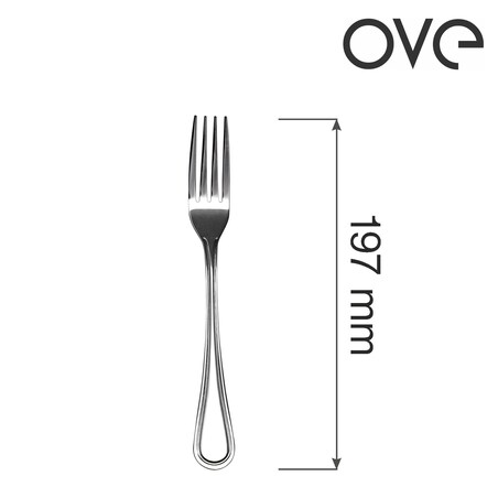Widelec stołowy Bologna, OVE, 197 mm, zestaw 12 szt.