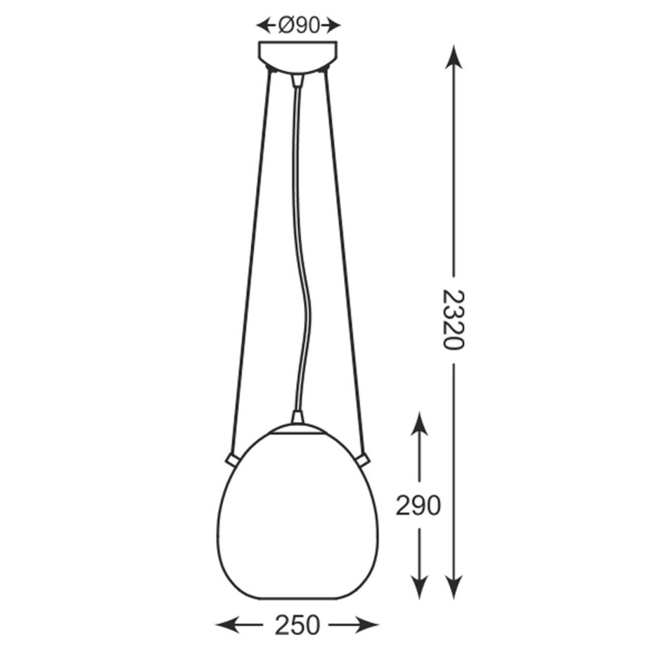 LAMPA wisząca MOON P19066B-D25 Zumaline szklana OPRAWA skandynawski ZWIS hygge loftowy chrom lustrzany