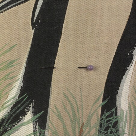 beżowa bawełniana poszewka na poduszkę - japońskie żurawie 45x45 cm