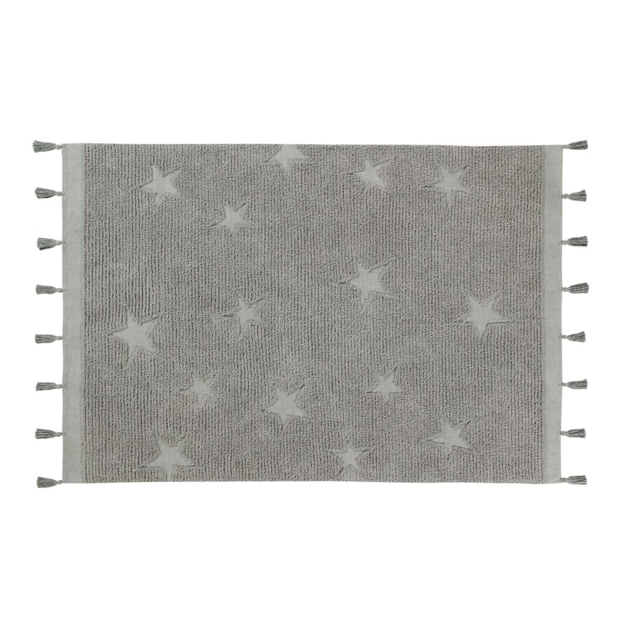 Dywan Bawełniany Hippy Stars Grey 120x175 cm Lorena Canals