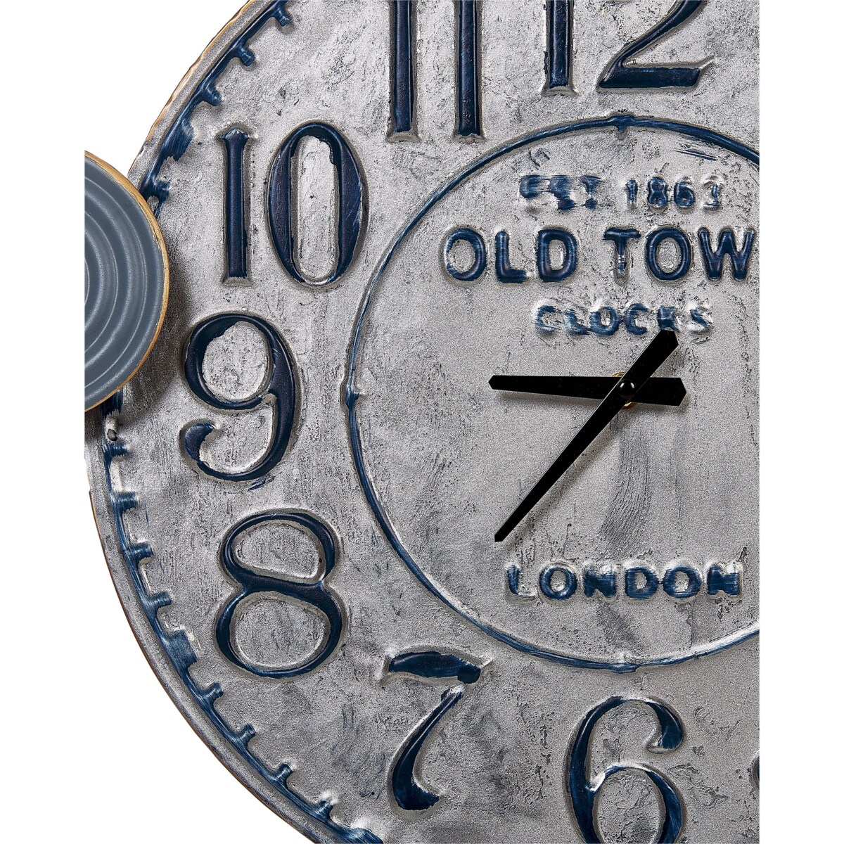 Zegar ścienny 90 x 49 cm niebieski BERKERIUM