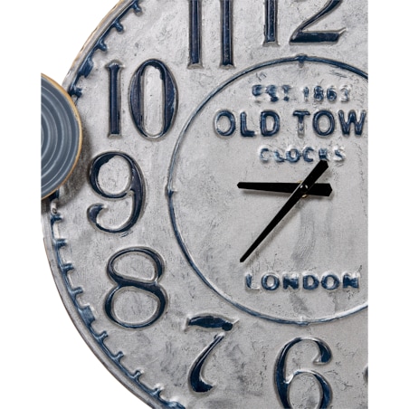 Zegar ścienny 90 x 49 cm niebieski BERKERIUM