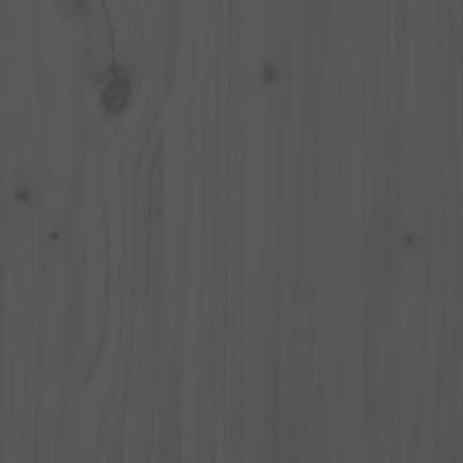 vidaXL Stolik ogrodowy, szary, 121x82,5x110 cm, lite drewno sosnowe