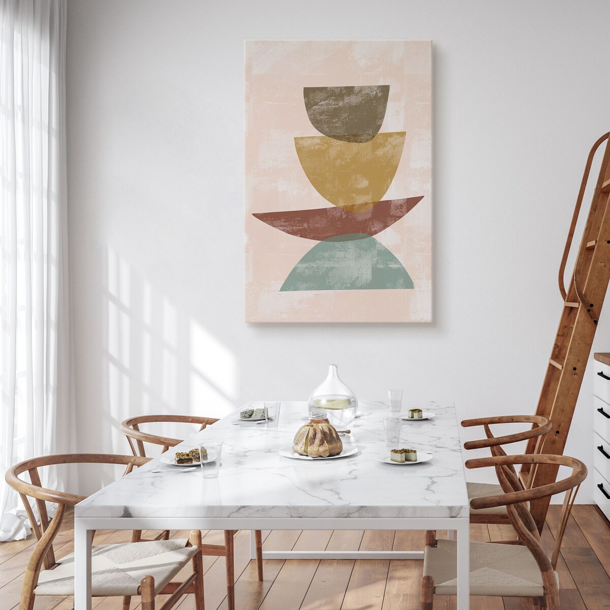 Obraz Abstrakcyjne Kolorowe Skały Boho 30x40cm