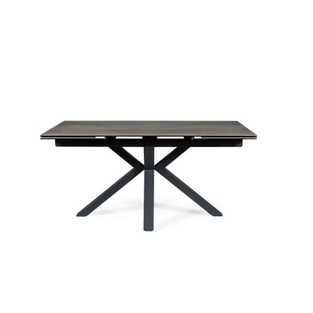 Stół rozkładany COLUMBUS CERAMIC 160(240)x90 brązowy/czarny mat