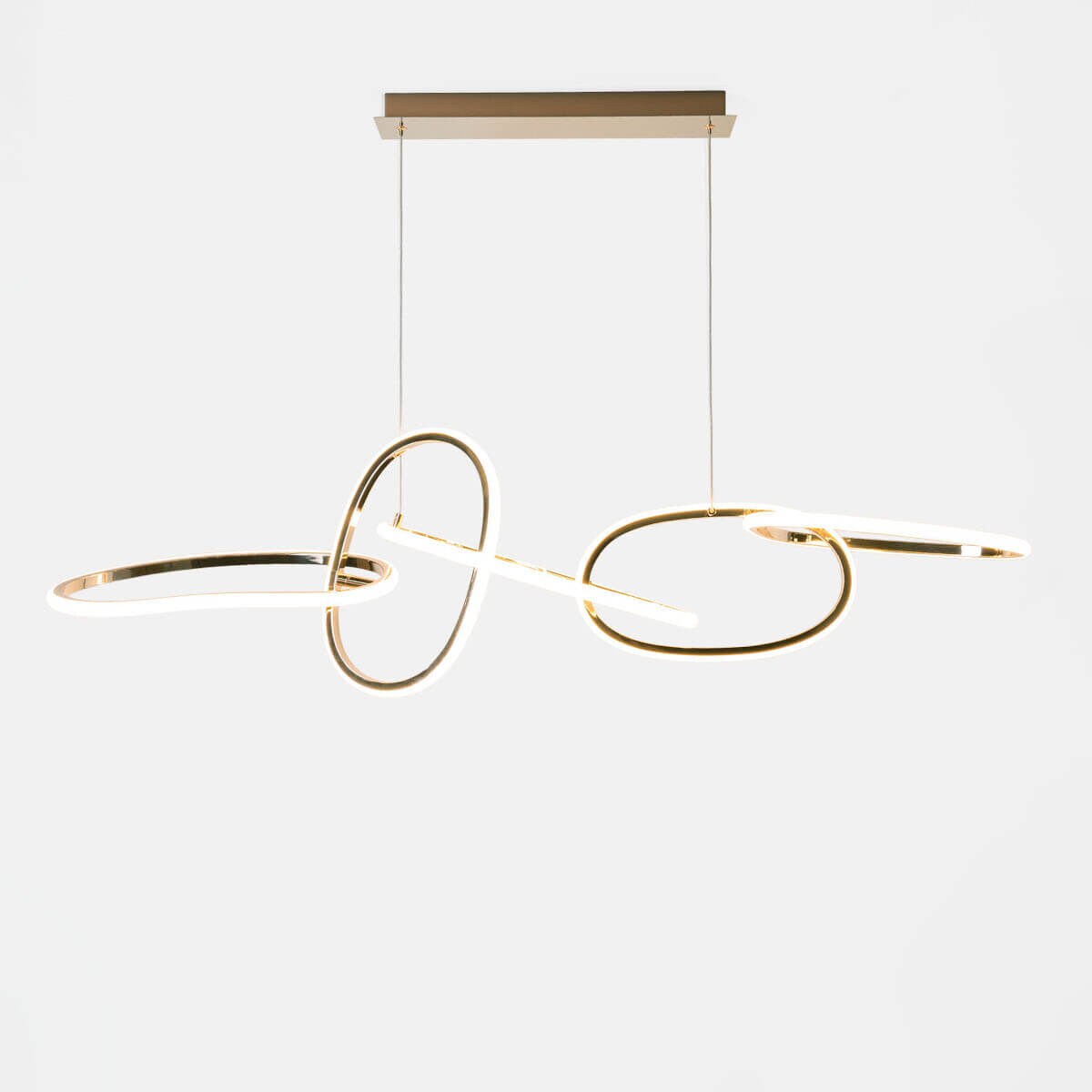 Wisząca lampa LED Cholet MD7361-5A-EGT Zumaline 56W 3000K nad stół złota