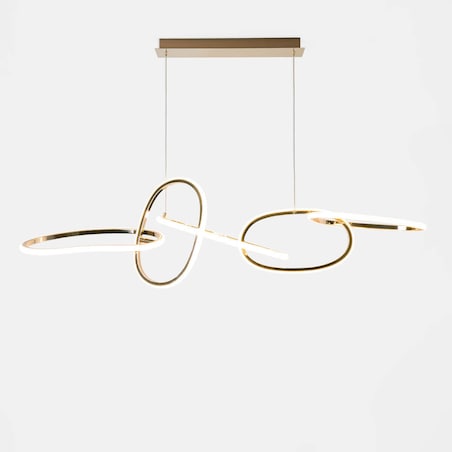 Wisząca lampa LED Cholet MD7361-5A-EGT Zumaline 56W 3000K nad stół złota