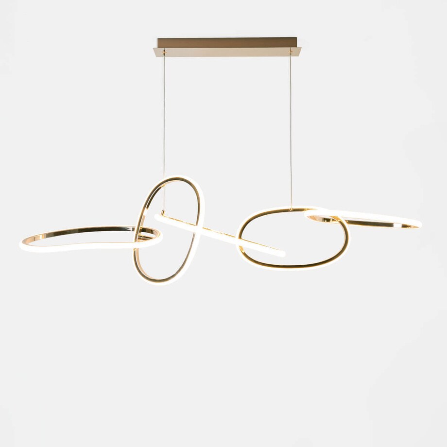 Wisząca lampa LED Cholet MD7361-5A-EGT Zumaline 56W 3000K nad stół złota