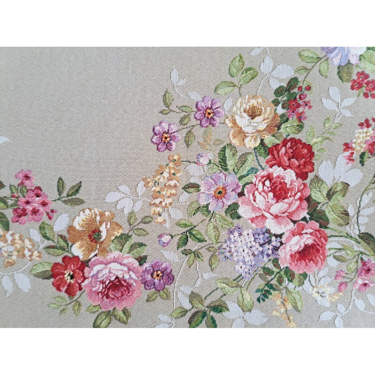 Obrus Na Stół 100X100 Cm Ozdobny Dekoracyjny Róże