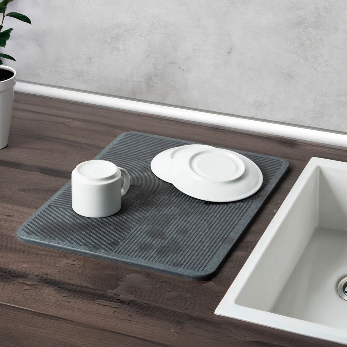 Diatomitowa mata do suszenia naczyń DAMON, 40 x 30 cm