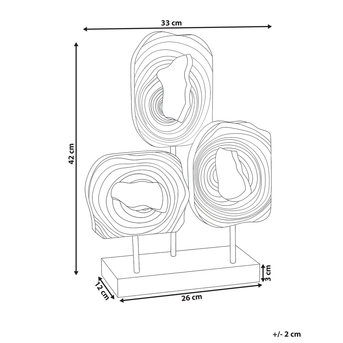 Figurka dekoracyjna FAIRMONT Drewno jodłowe Kolorowy