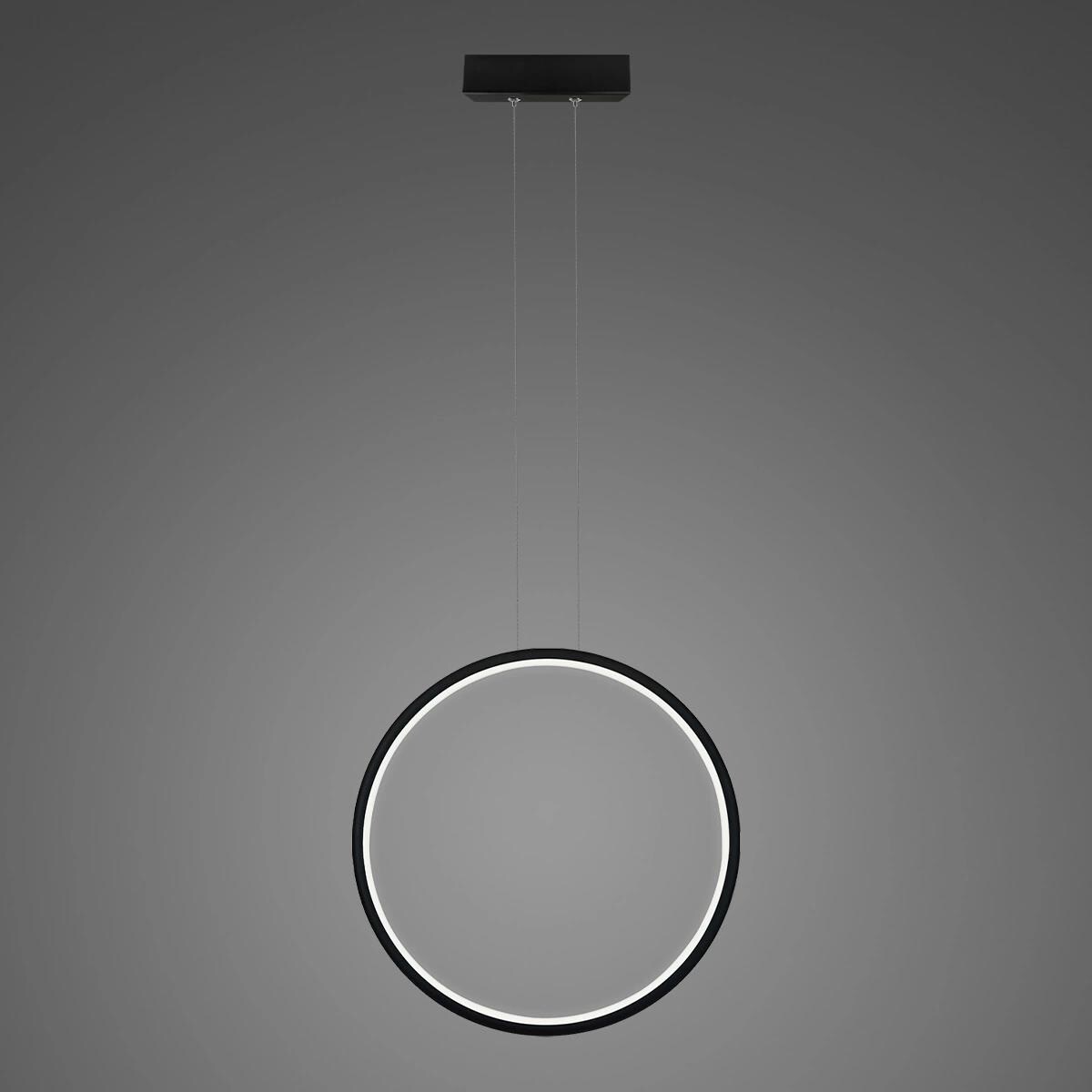 Lampa wisząca Ledowe Okręgi No.1 X 40cm 3k 22W czarny