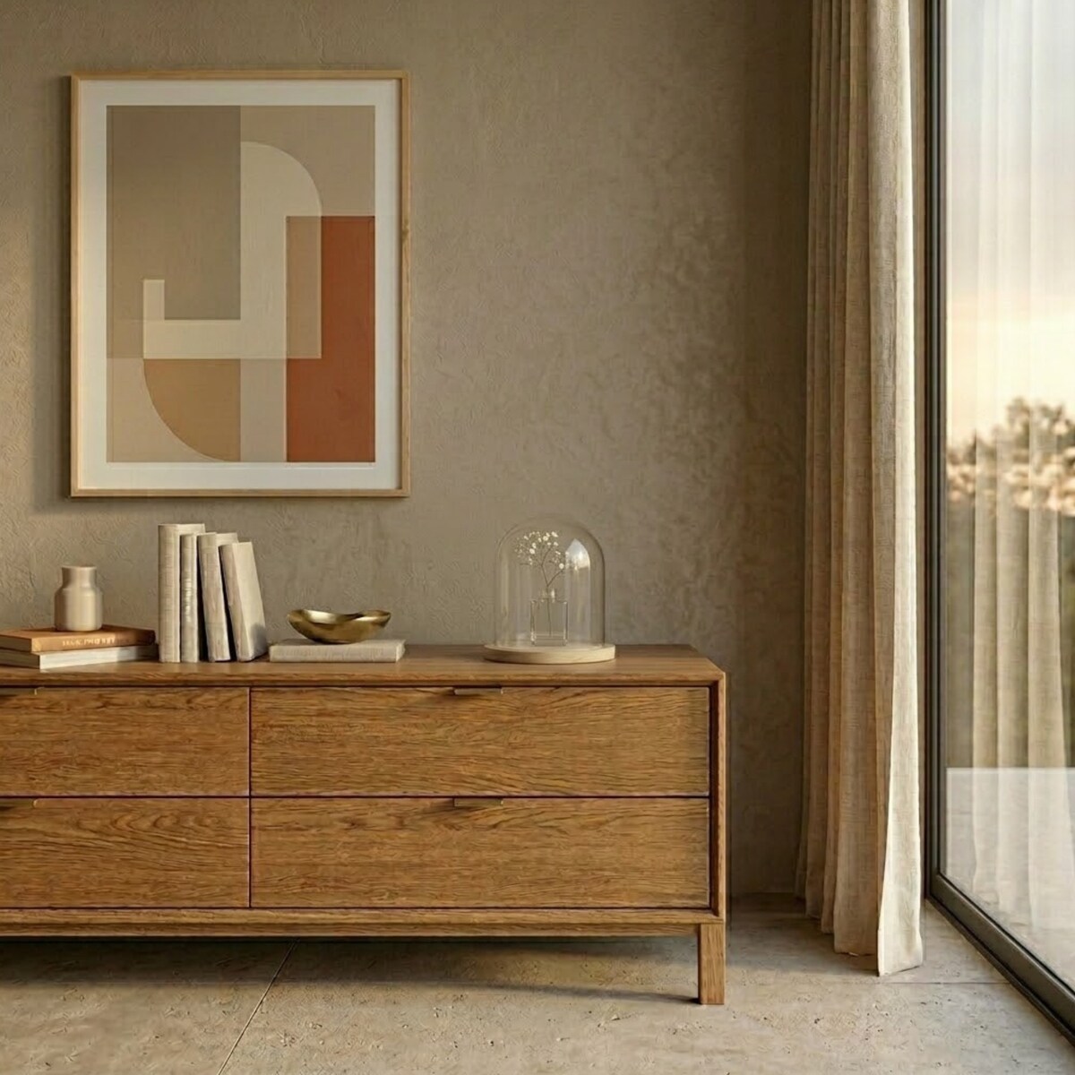 Kopuła dekoracyjna ze szklanym kloszem AURA, 30 cm