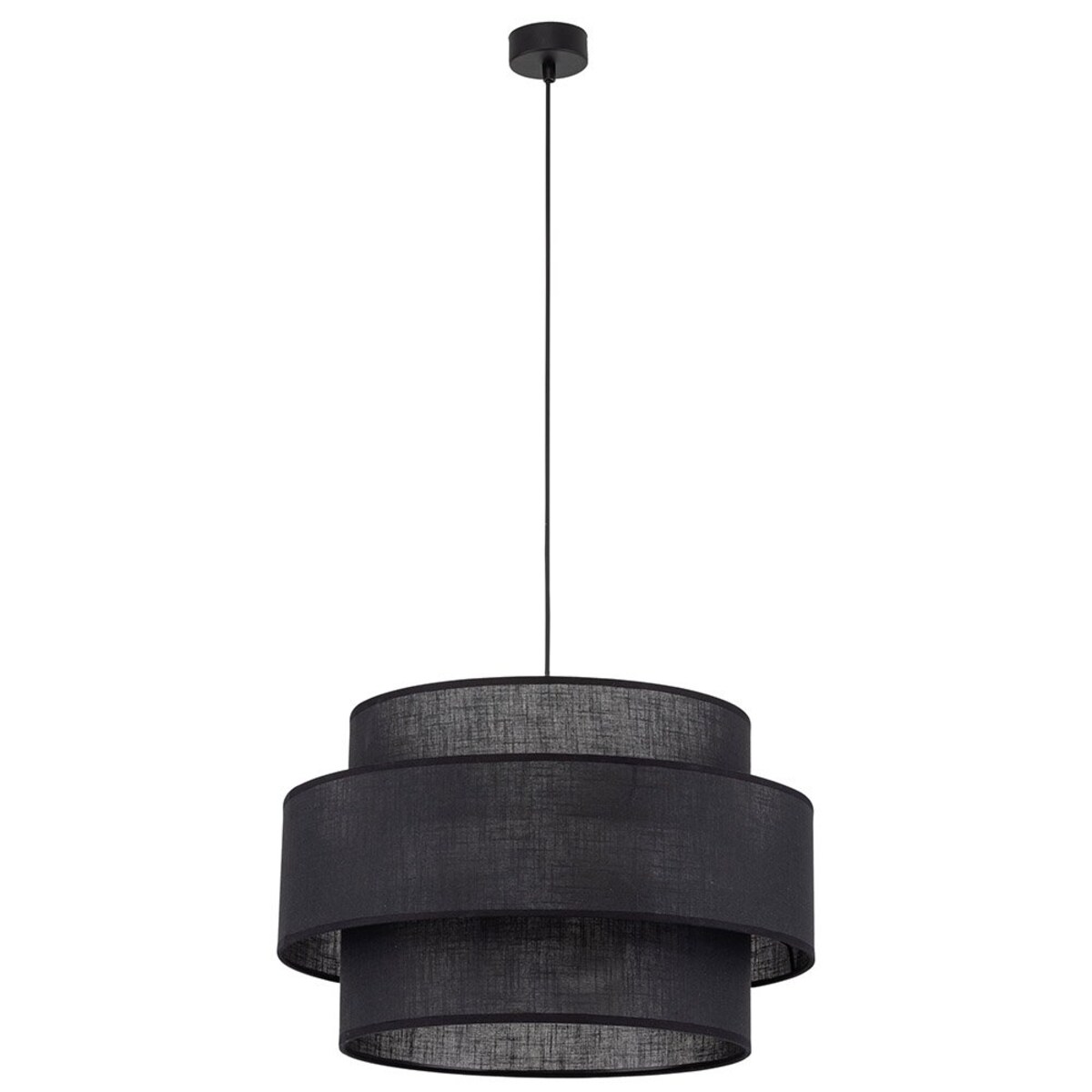 Lampa wisząca CALISTO BLACK 5099 TK Lighting czarna metalowa 3xE27 regulowana do salonu i jadalni