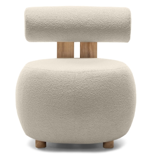 Fotel tapicerowany HANNI - III beżowy 70x63x71 cm