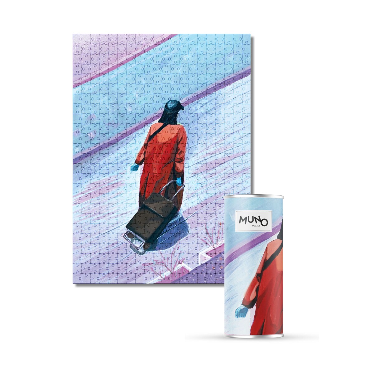 Muno Puzzle "Zakupy" by Julia Kantorska Puzzle 500 el. w ozdobnej tubie