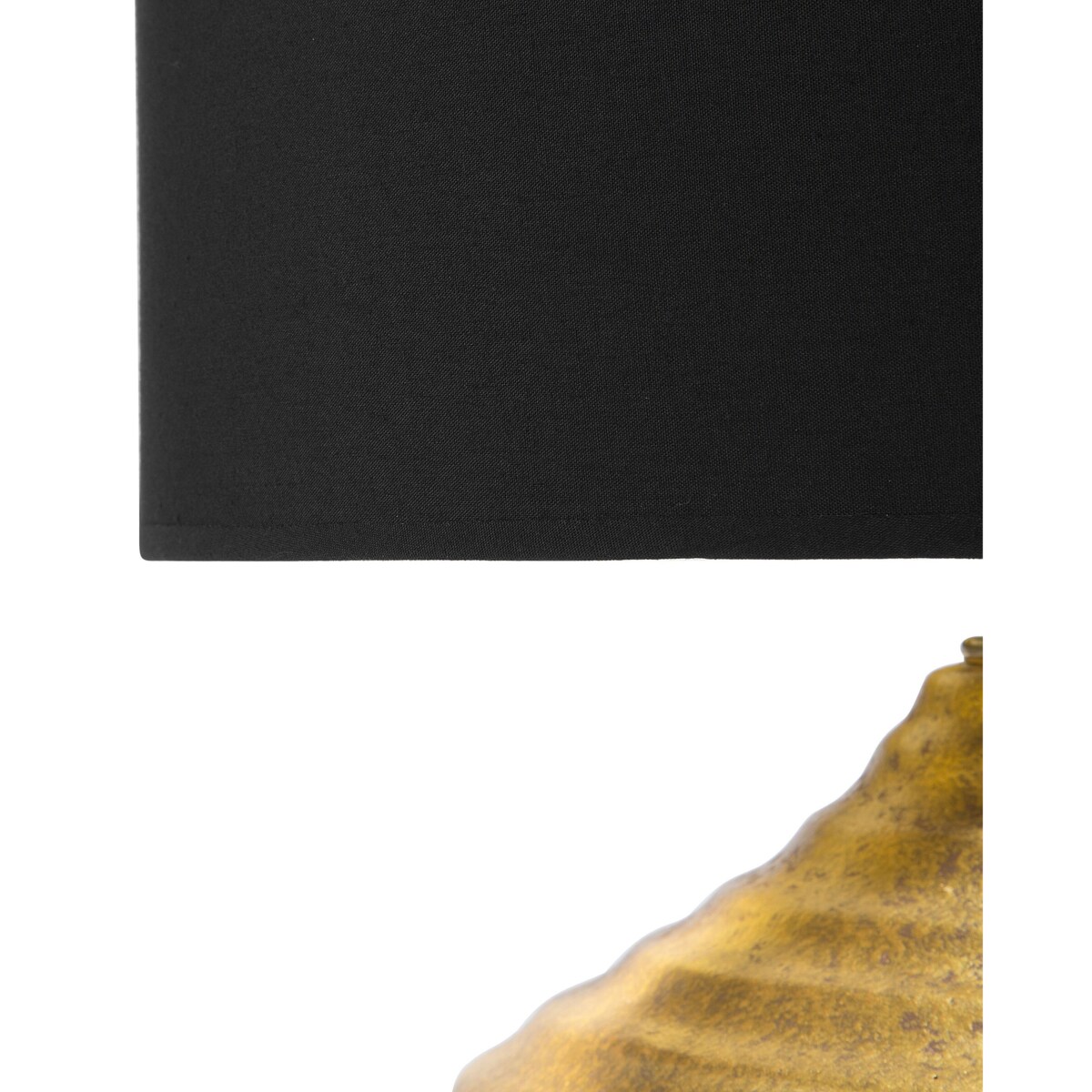 Lampa stołowa ceramiczna złota KUBAN