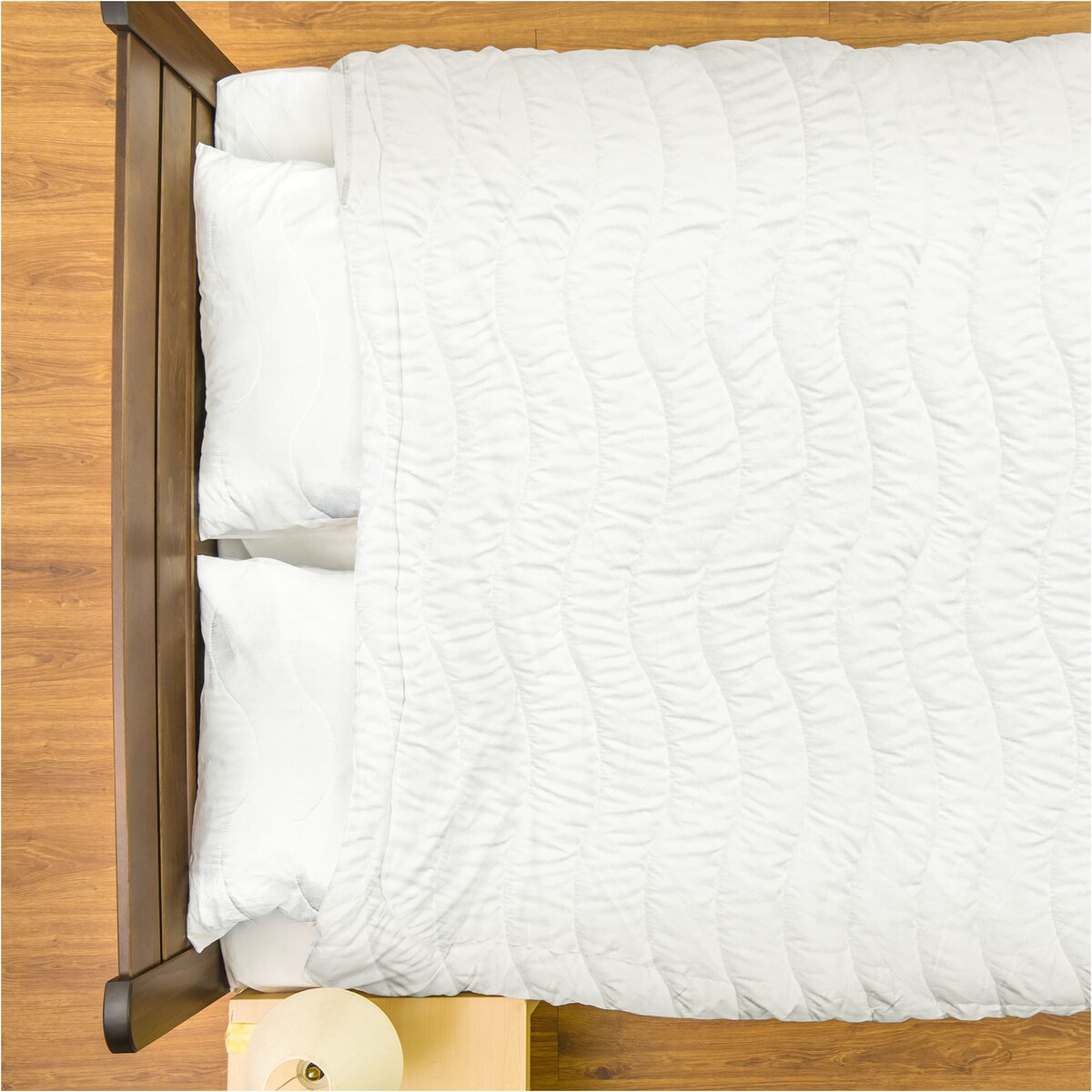 Kołdra Całoroczna 220X200 Cm + 2 Poduszki 70X80 Cm Zestaw Mikrofibra Antyalergiczna Pikowana