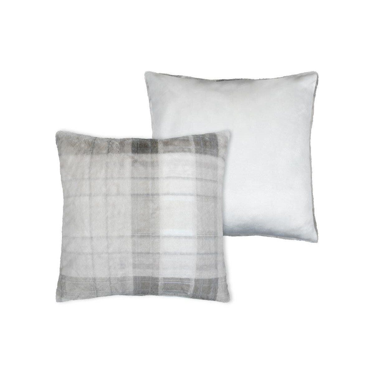 Poduszka pluszowa SCOTLAND w kratę, 60 × 60 cm