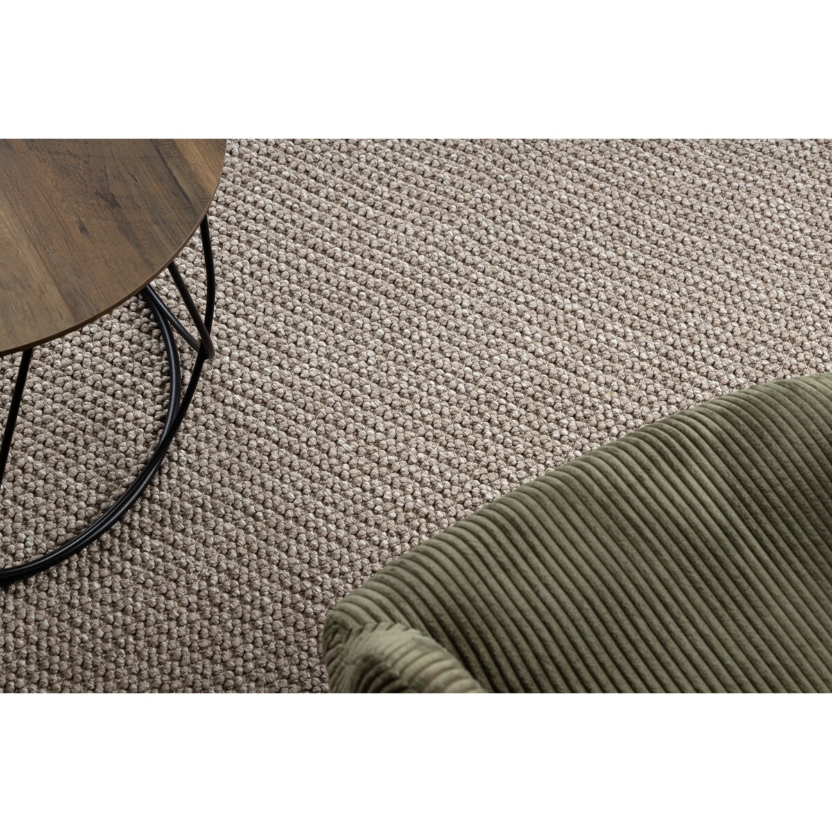 Dywan CASABLANCA LOOP koło brązowy koło 133 cm