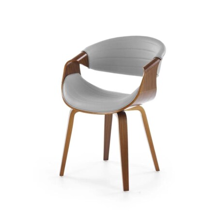 Krzesło K544 szare/orzech