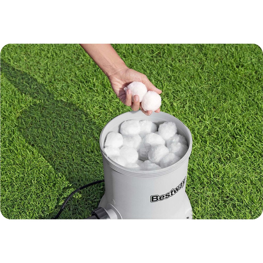 Pompa filtrująca do basenu 5678 l/h + kulki filtrujące Bestway 58870