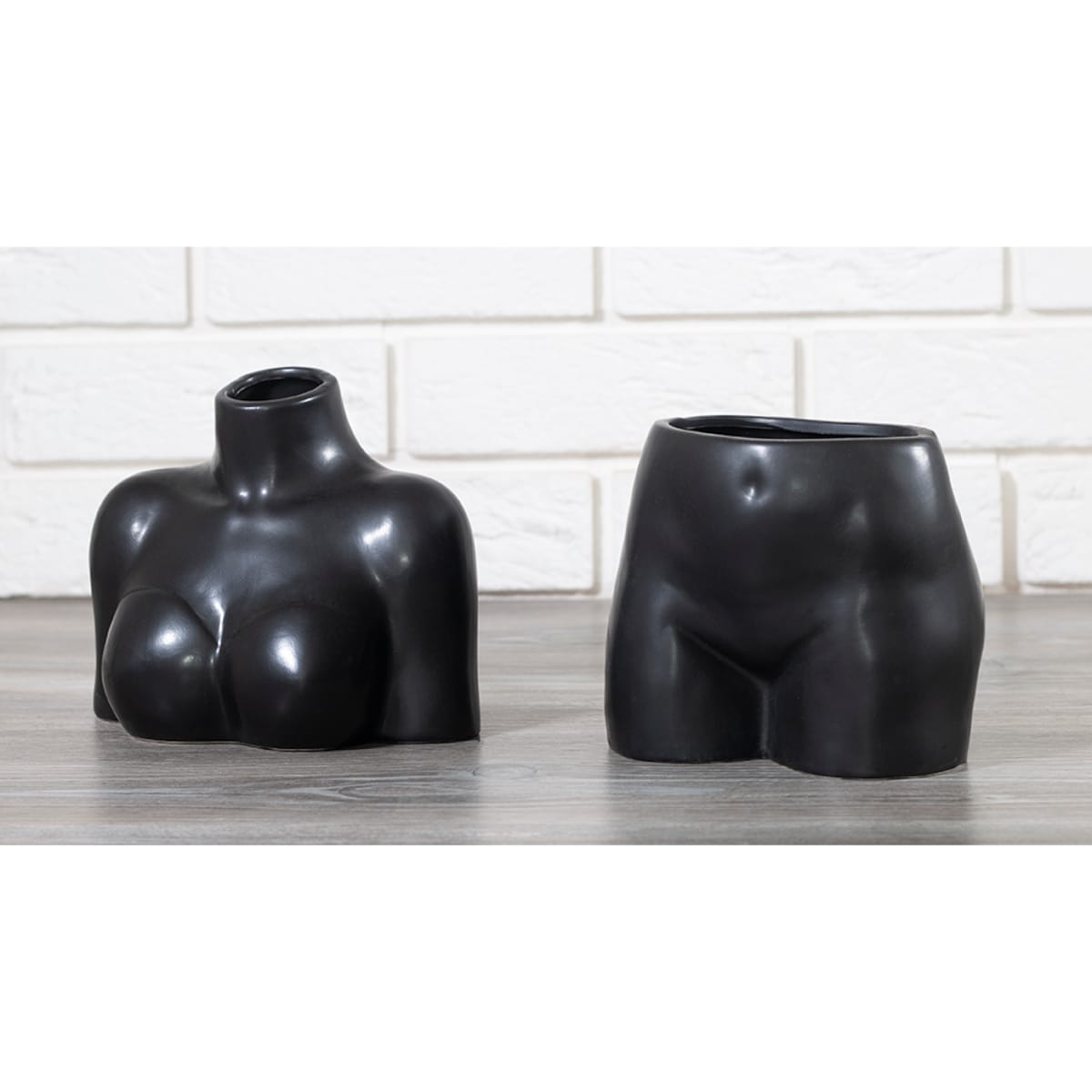WAZON FEMINE czarny ceramiczny wys. 13cm