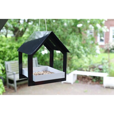 Karmnik dla Ptaków Wiszący metalowy Budka na Karmę Ziarno Ozdobny