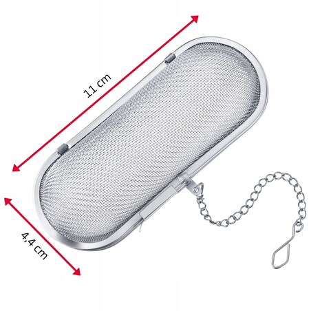 Sitko do Ziół Herbaty Liściastej do Parzenia Gotowania Wywaru 110 x 44 x 44 mm