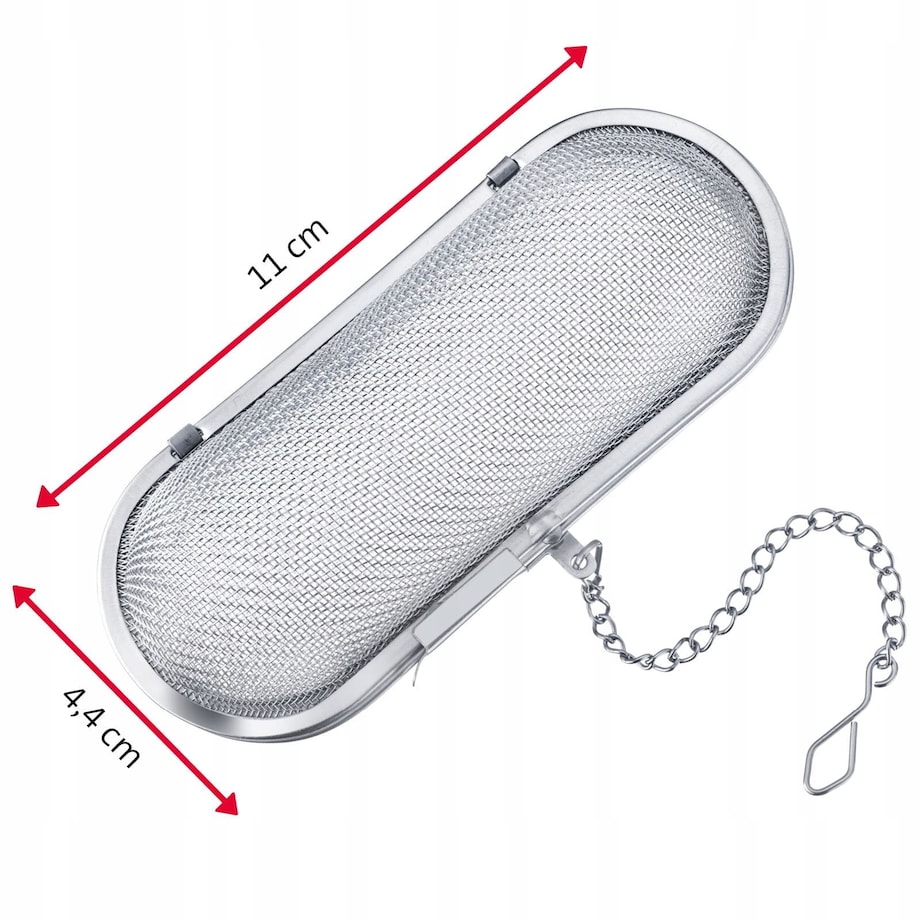 Sitko do Ziół Herbaty Liściastej do Parzenia Gotowania Wywaru 110 x 44 x 44 mm