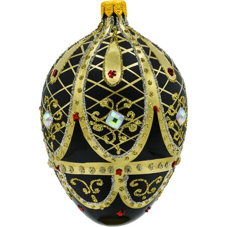 Bombka choinkowa: Ekskluzywne Jajo Faberge: czarne