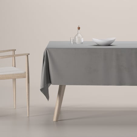 Obrus prostokątny, beżowo-szary, Crema