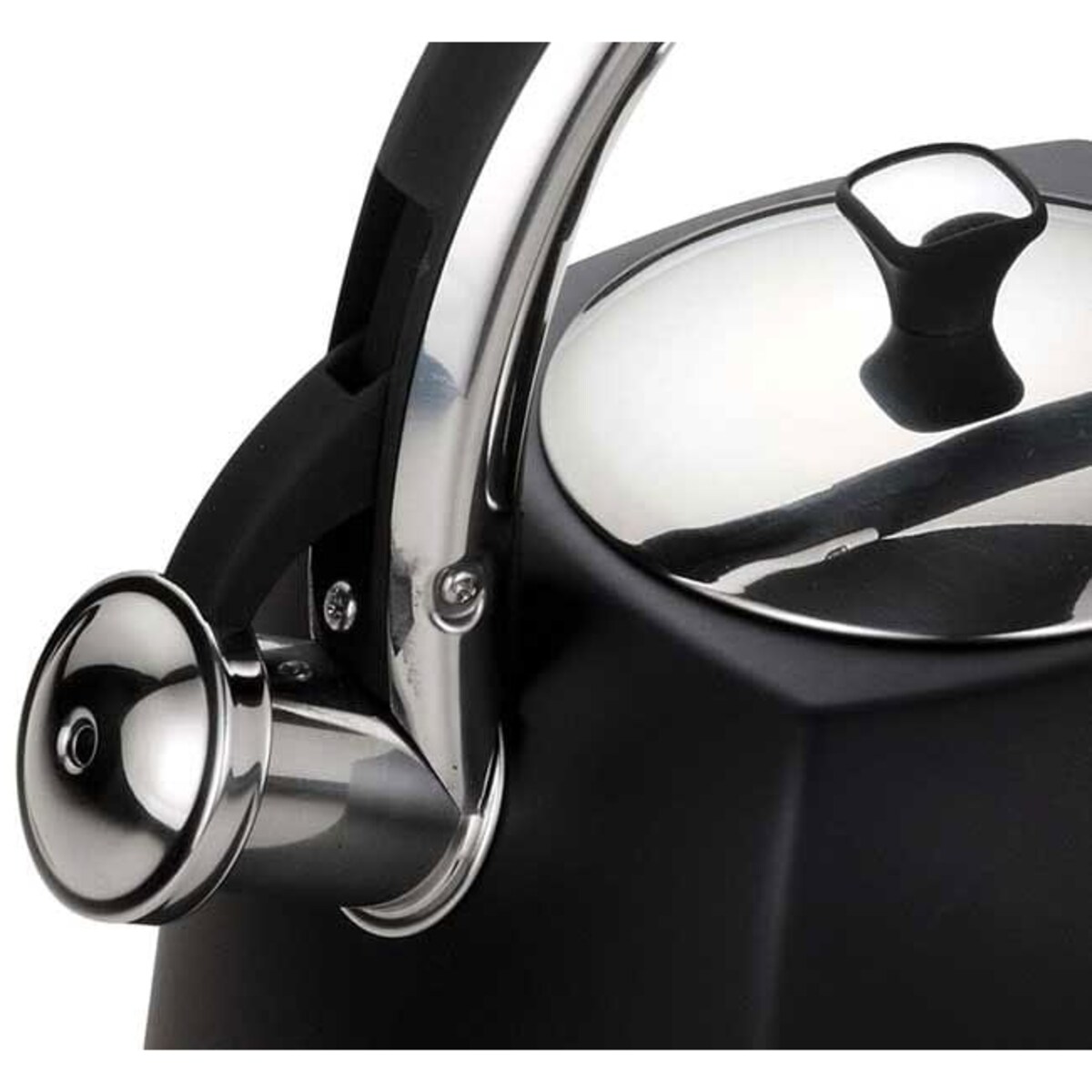 Czajnik stalowy z gwizdkiem 3.0L indukcja KLAUSBERG czarny matowy