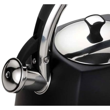 Czajnik stalowy z gwizdkiem 3.0L indukcja KLAUSBERG czarny matowy