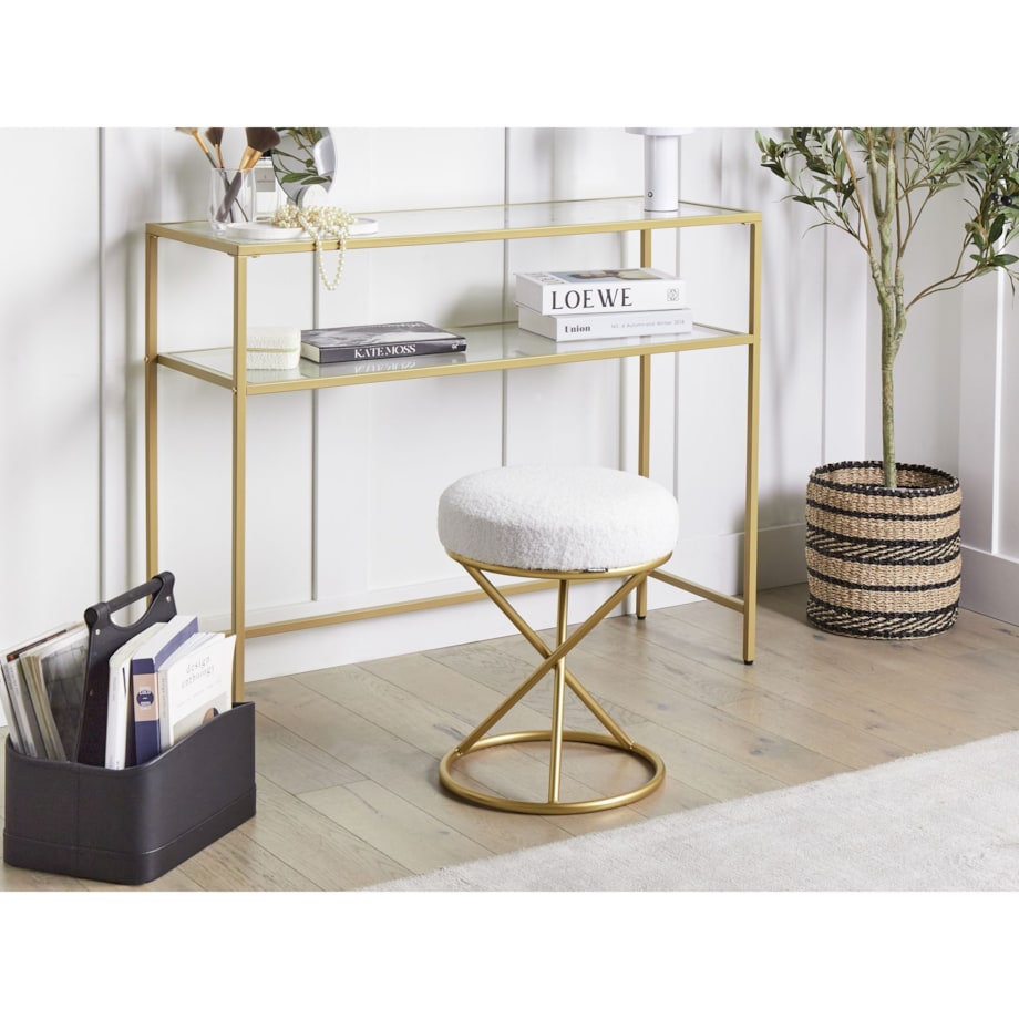 Stołek PRESHO Złamana biel