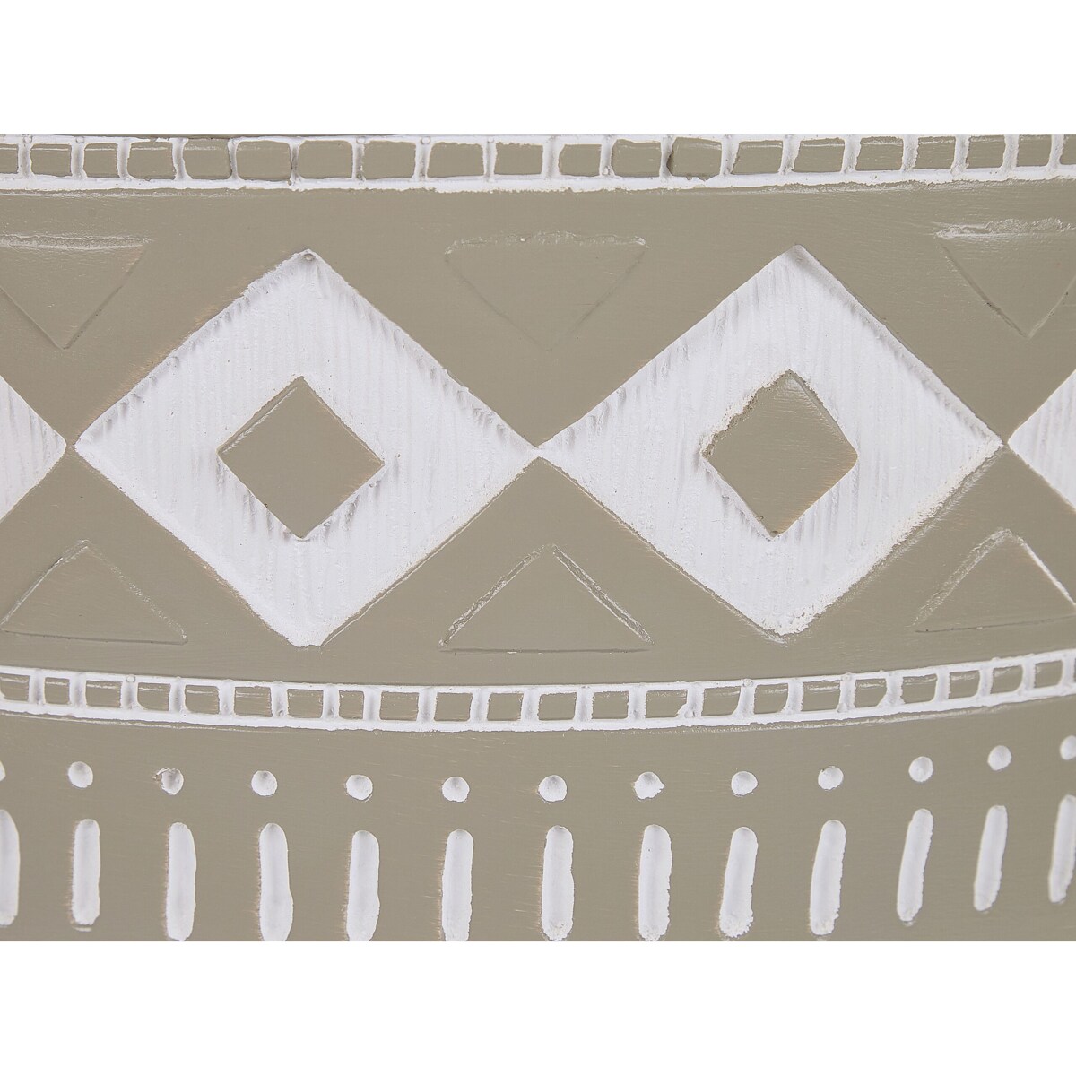 Doniczka na stojaku 41 x 41 x 63 cm beżowoszara ARTA