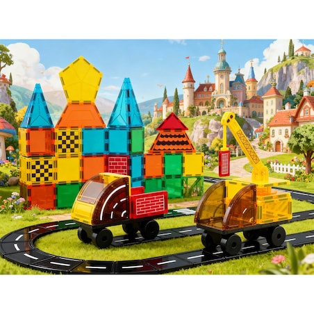 Klocki magnetyczne konstrukcyjne Ricokids RK-780 zestaw 72 el. edukacyjne 778010