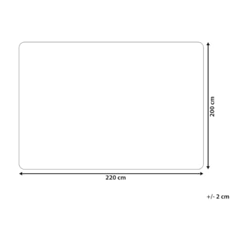 Narzuta na łóżko 200 x 220 cm czarna DELICE