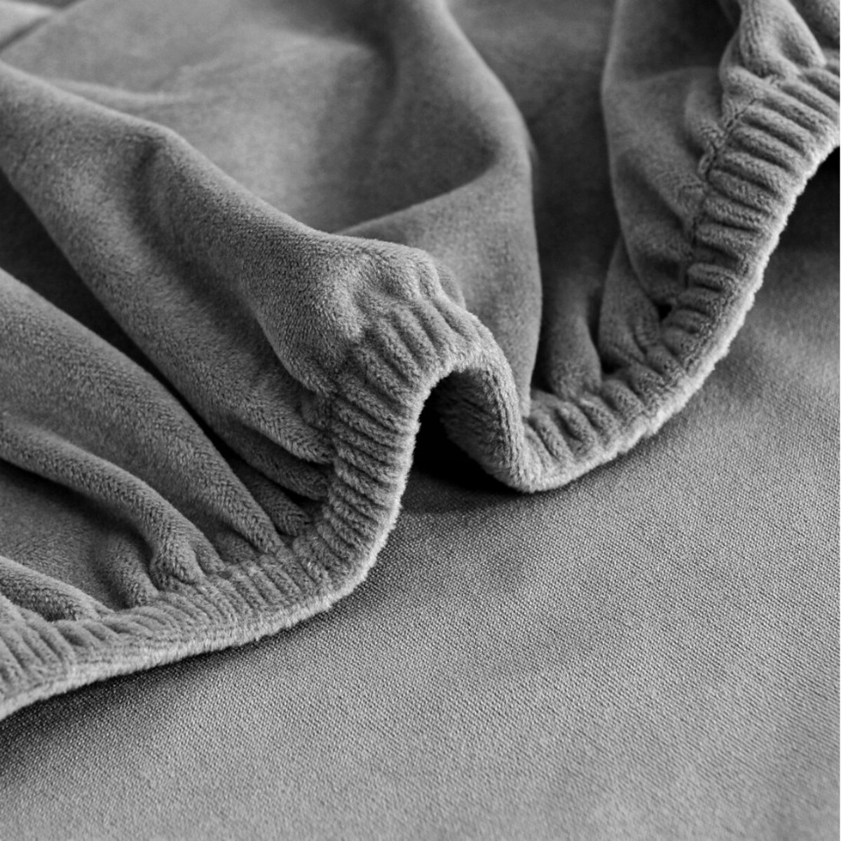 POKROWIEC NA SIEDZISKO 40x40cm SZARY WELUR ELASTYCZNY [26L]