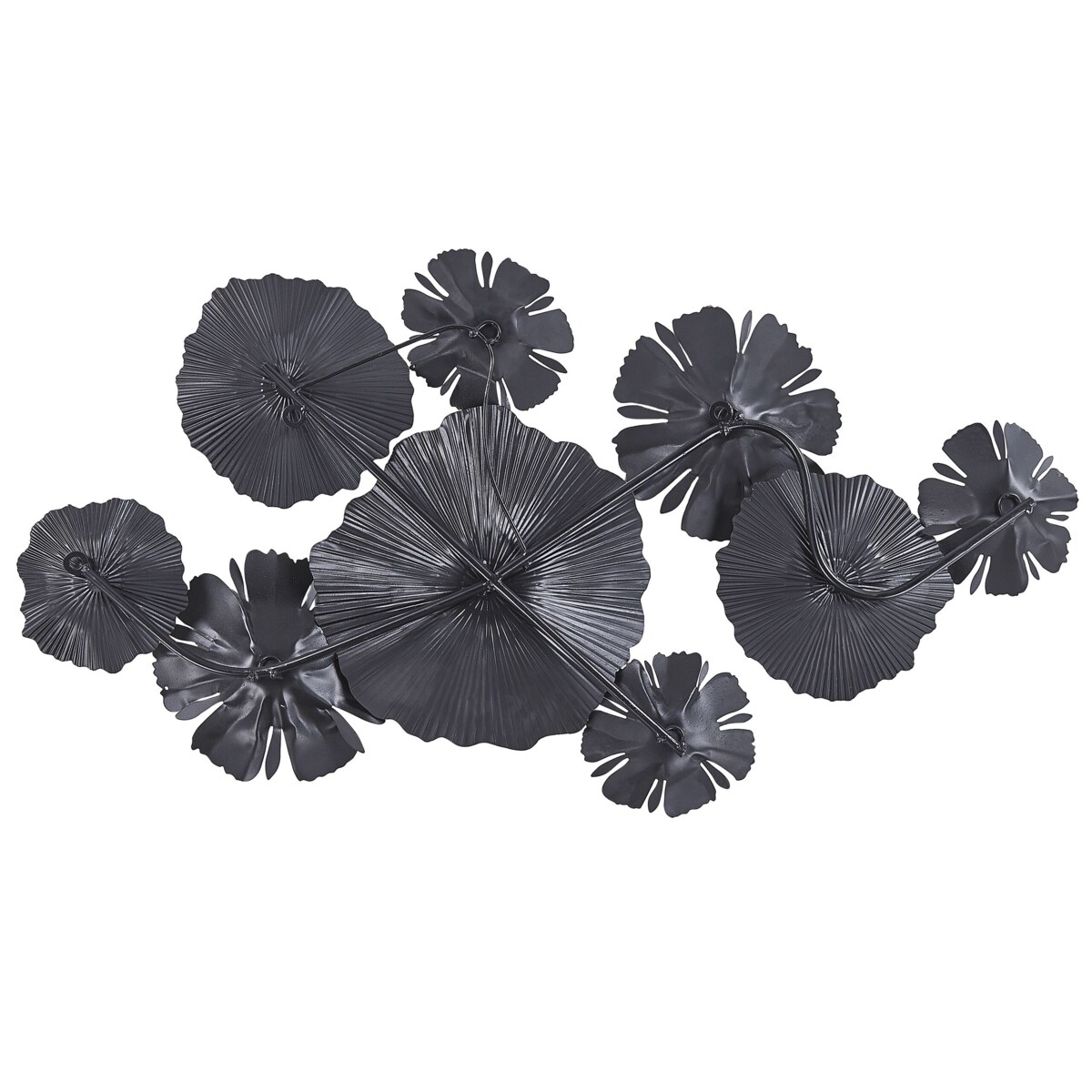 Dekoracja ścienna Kwiat POTASSIUM Metal 49 cm Szary