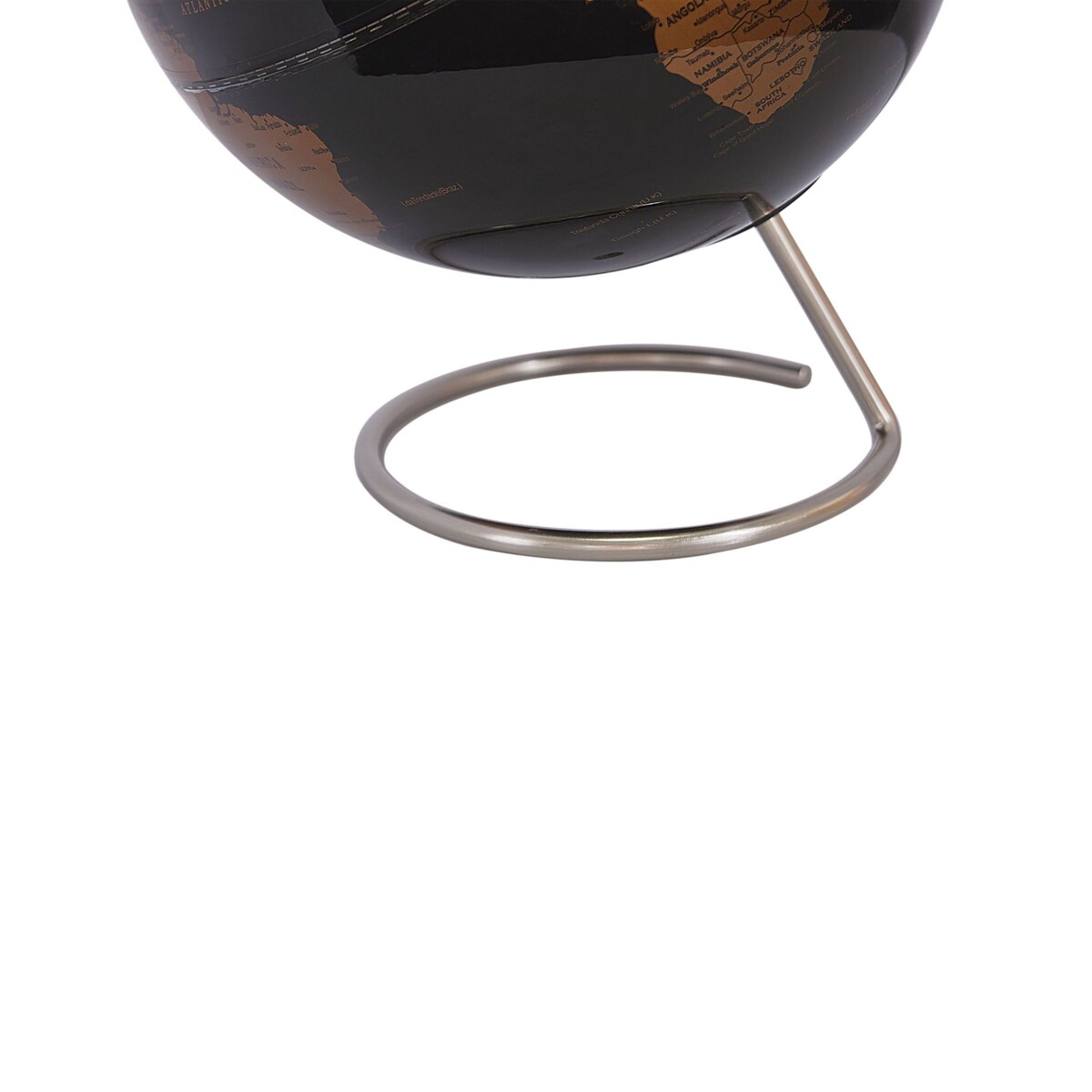 Globus z magnesami 29 cm czarny miedziany CARTIER